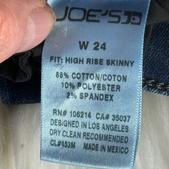 Joe's Jeans High Rise Skinny Jeans Cassandra Wash Sz 24 - Picture 5 of 6